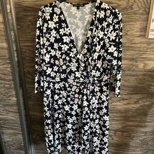 Floral Wrap Dress